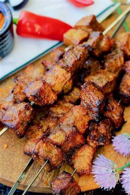  Suya! Grillade Köttbitar Kryddad Med En Magisk Mix av Afrika Flavör